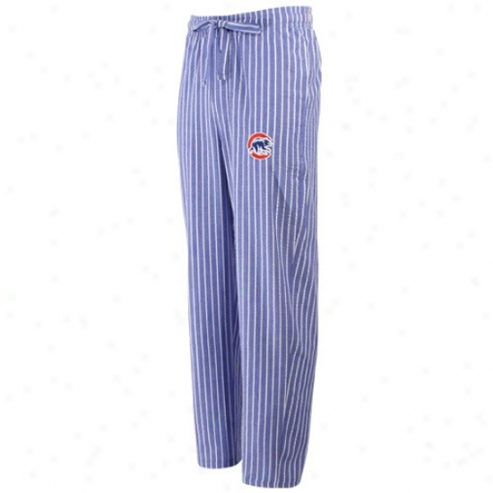 Chicago Cubs Royal Blue Line Up Pajama Pants