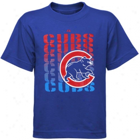 Chicago Cubs Shirts : Majestic Chicago Cubs Preschool Royal Blue Game Open Shirts