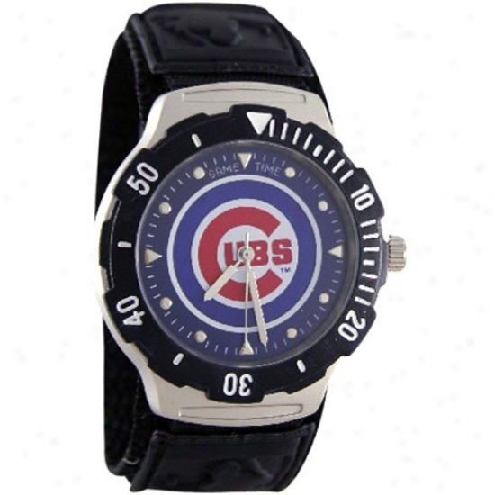 Chicago Cubs Wrisy Watch : Chicago Cubs Black Agent V Wrist Watch