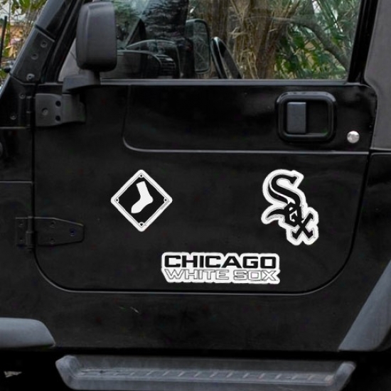 Chicago White Sox 3-pack Car Magnets