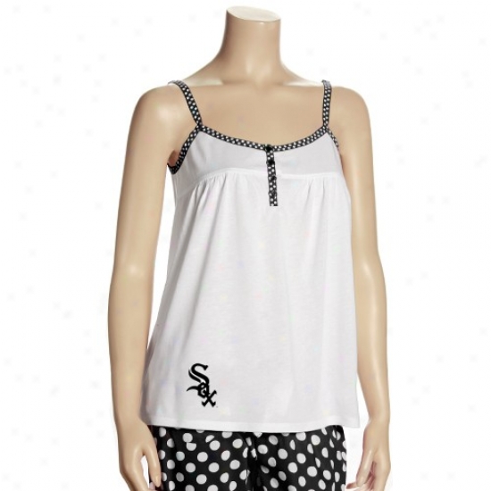 Chicago White Sox Apparel: Chicago Whire Sox Ladies White Galaxy Tank Top