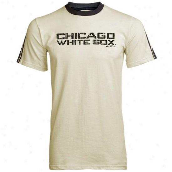 Chicago White Sox Atitrr: Majestic Chicago White Sox Natural Vintage Streak T-shirt