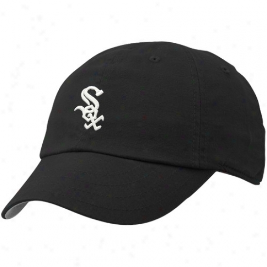 Chicago White Sox Hat : Nike Chicago White Sox Ladies Black Campus Adjustable Hat