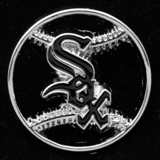 Chicago White Sox Hats : Chicago Pure Sox Team Logo Cut-out Baseball Pin
