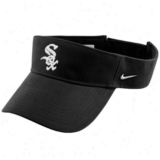 Chicago White Sox Mwrchandise: Nike Chicago White Sox Black Mlb Adjustable Visor