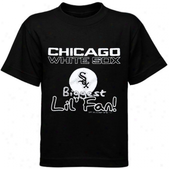 Chicago White Sox Tqhirt : Chicago White Sox Infant Black Biggest 'lil Excite Tshirt