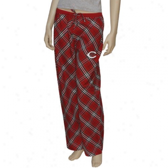 Cincinnati Reds Ladies Red Kona Pajama Pants