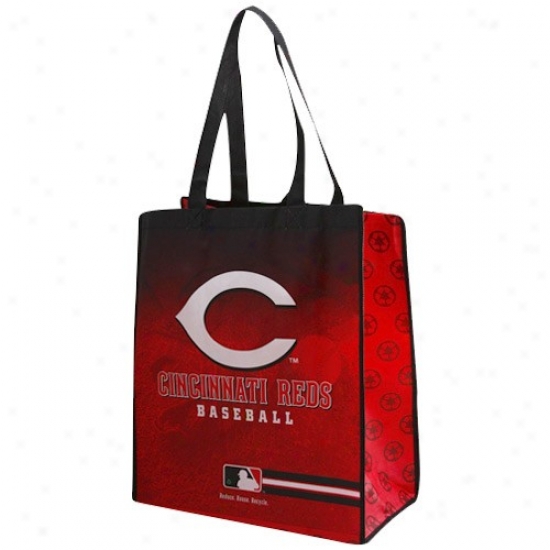 Cincinnati Reds Red-black Fade Reusable Tote Bag