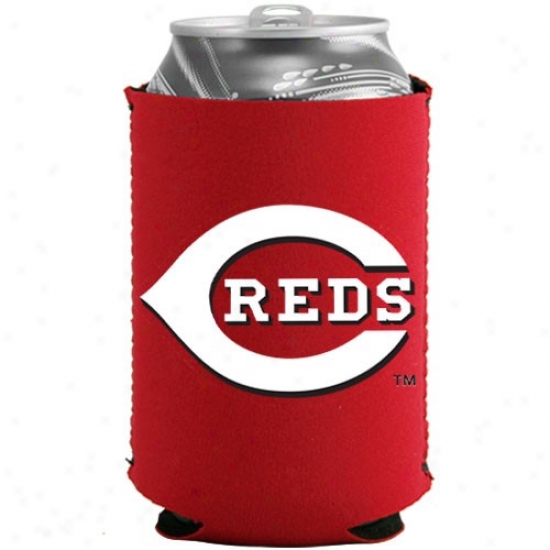 Cincinnati Reds Red Collapsible Can Coolie