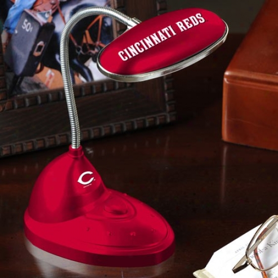 Cincinnati Reds Red Led Desk Lamp