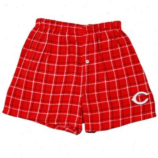 Cincinnati Reds Red Mlb Game Day Boxer Shorts