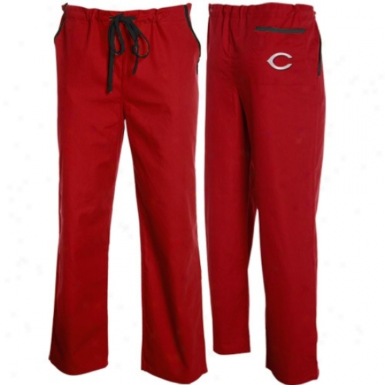 Cincinnati Reds Red Scrub Pants