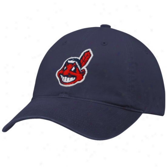 Cleveland Indians Hats : Nike Cleveland Indians Navy Blue Relaxed Fit Adjustable Hats