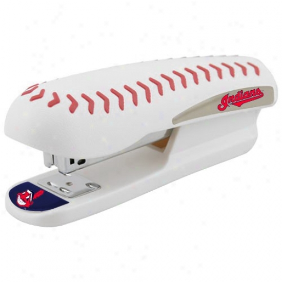 Cleveland Indians White Pro-grip Baseball Stapler