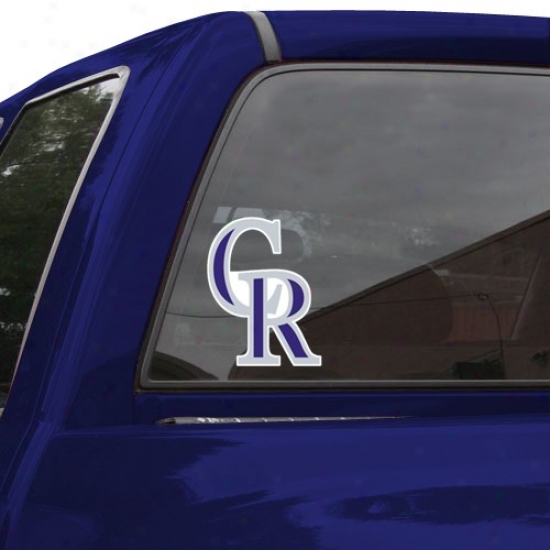 "colorado Rockies 8"" X 8"" Color Team Logo Car Decal"