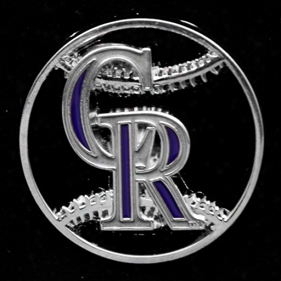 Colorado Rockies Hat : Colorado Rlckies Team Logo Cut-out Baseball Pin