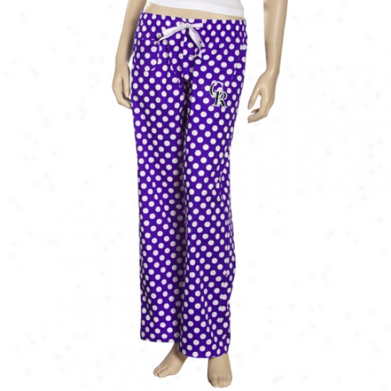 Colorado Rockies Ladies Purple Galaxy Pajama Pants