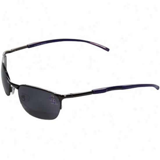 Colorado Rockies Purple Mlb Metal Sunglasses