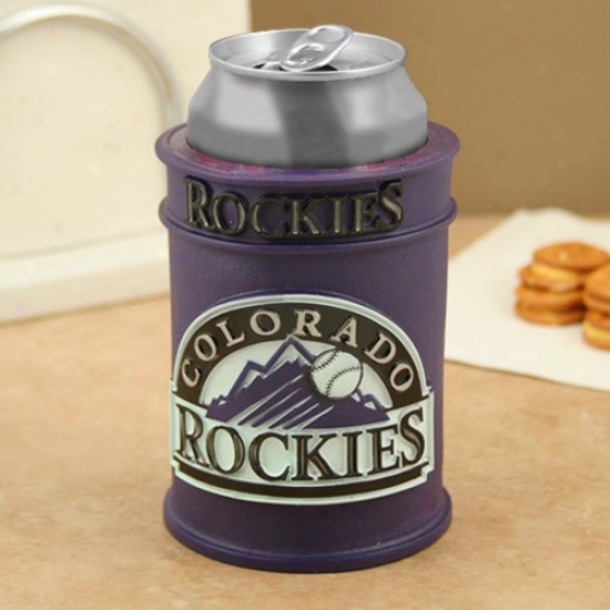 Colorado Rockies Purple Plastic Can Coolie