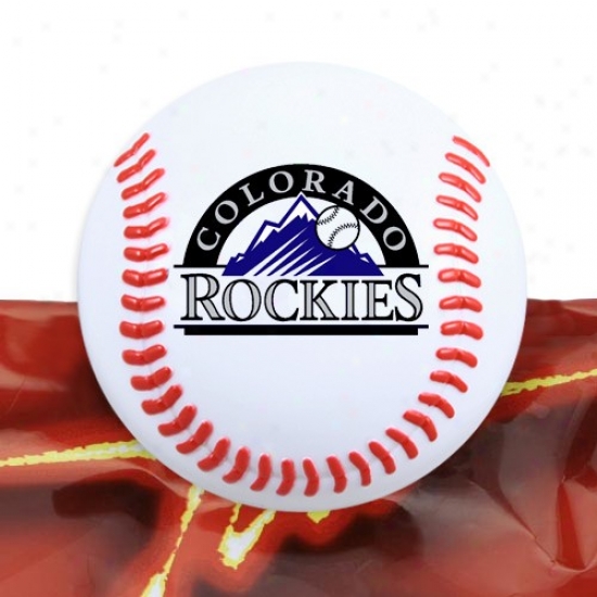 Colorado Rockies Team Logo Baseball Magnetic Chip Clip
