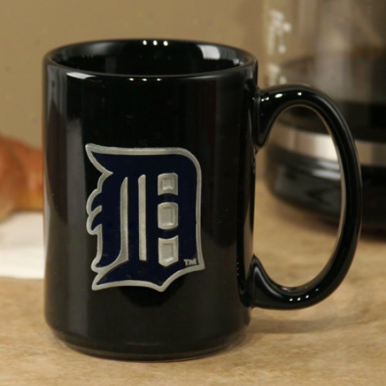 Detroit Tigers Dismal 15oz. Pewetr Logo Ceramic Mug