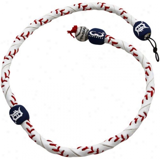 Detroit Tigers Frozen Rope Baseball Necklace