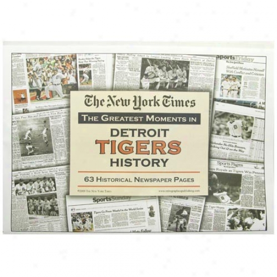 Detroit Tigers Greatest Moments Newspaper