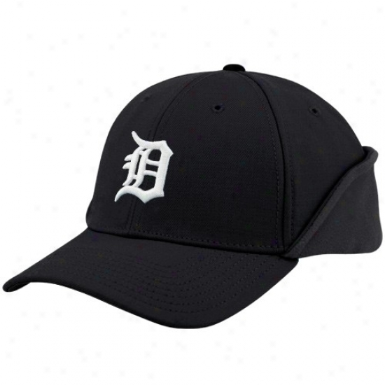 Detroit Tigers Hats : New Era Detr0it Tigers Navy Blue 39thirgy Down Flap Authenfic On-field Stretch Suit Hats