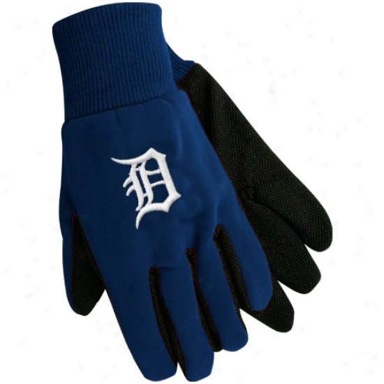 Detroit Tigers Navy Blue Utility Gloves