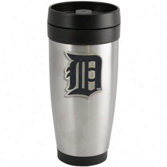 Detroit Tigers Stainless Steel Team Logo Thermo Travel Tumbler