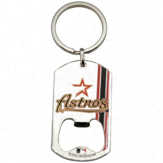 Houston Astros 2010 Dog Tag Bottle Opener Keychain