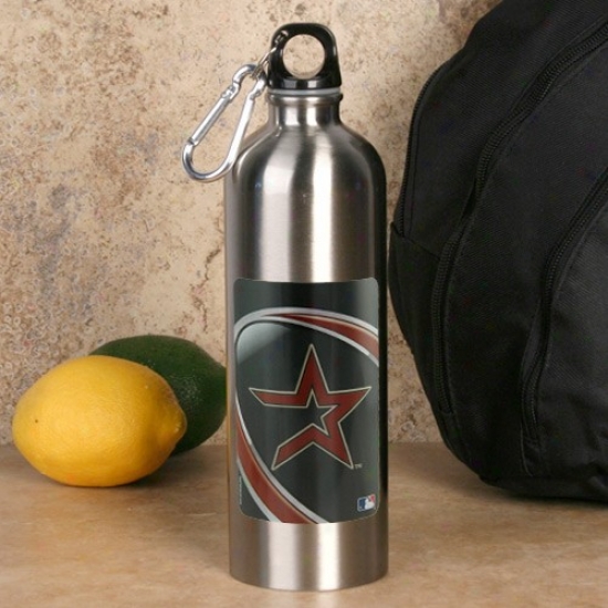 Houston Astros 750ml Stainless Case-harden Water Bottel W/ Carabiner Clip