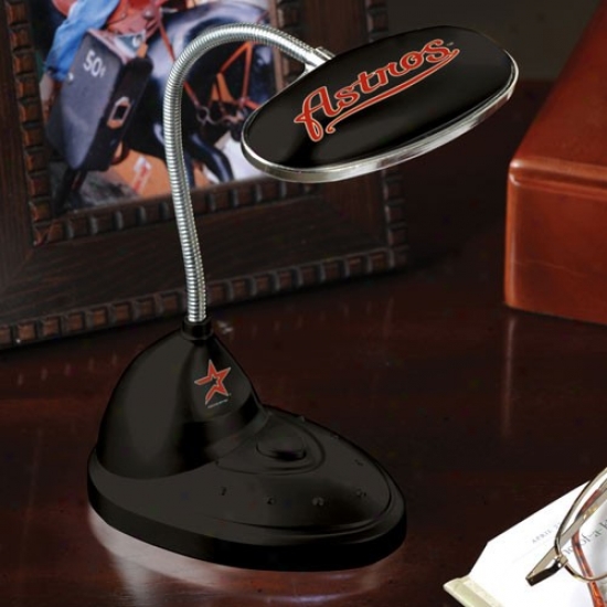 Houston Astros Black Led Desk Lamp