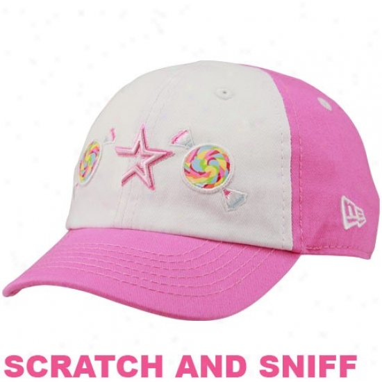 Houston Astros Hat : New Era Houston Astros Toddler Girls Pink-white Candy's Dandy Adjustable Slight furrow And Sniff Hat