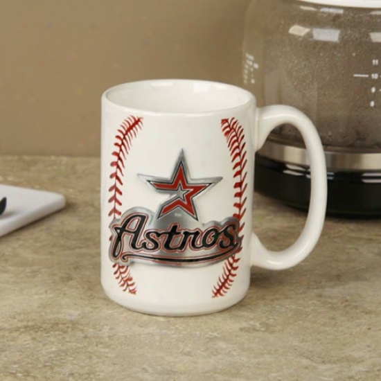 Houston Astros Pewter Logo Basball Coffee Mug