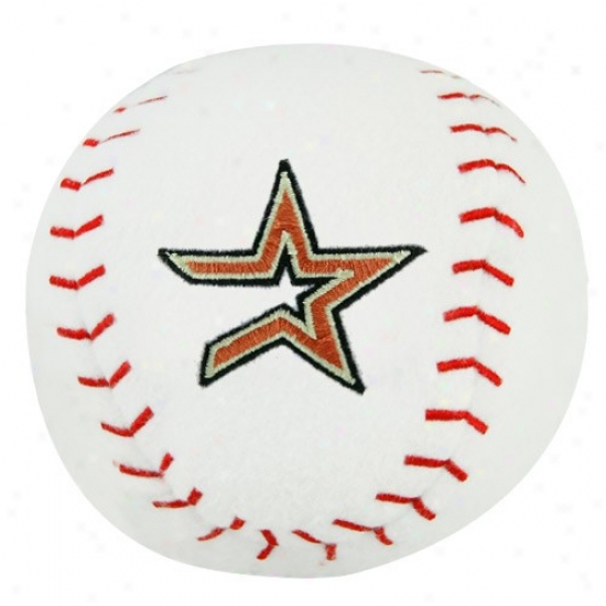 Houston Astros Plush Team Baseball Rattle