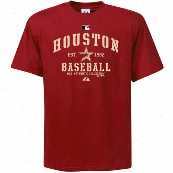 Houston Astroq Tshirt : Majestic Houston Astros Youth Maroon Ac Classic Tshirt