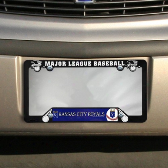 Kansas City Royals Black Plastic License Plate Frame