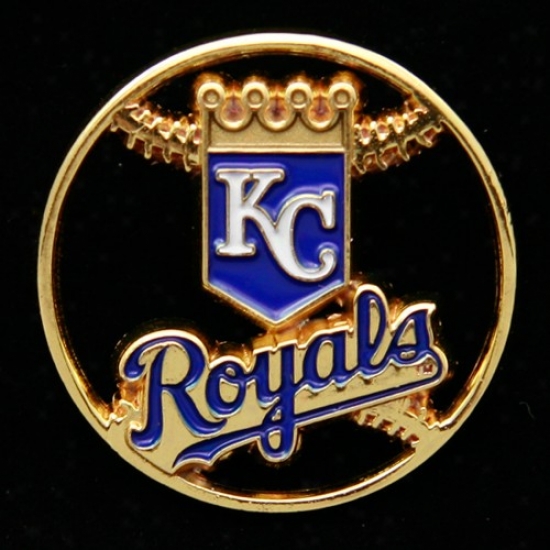 Kansas City Royals Gear: Kansas City Royals Team Logo Cut-out Baseball Pin