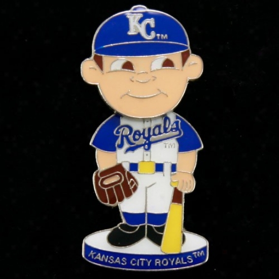 Kansas City Royals Hat : Kansas City Royals Bobble Head Baseball Player Pin