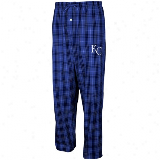 Kansas City Royals Royal Blue Plaid Event Pajama Pants