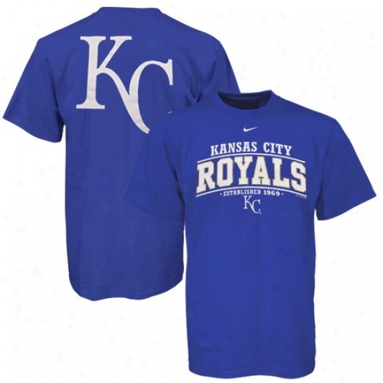 Kansas City Royals Shirt : Nike Kansas City Royals Juvenility Royal Blue Arched Date Shirt