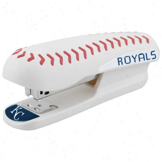 Kansas City Royals White Pro-grip Baseball Stapler