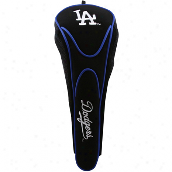 L.a. Dodgers Black Magnetic Golf Club Hwadcover
