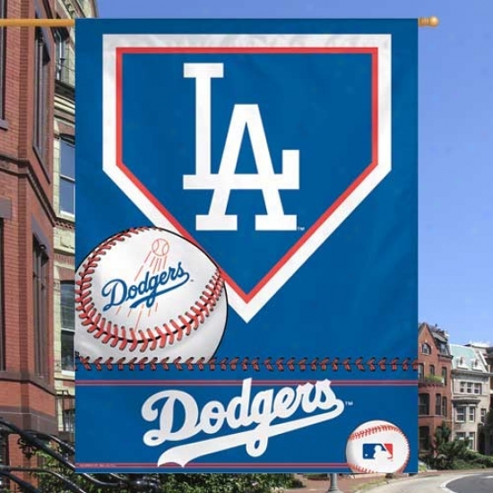 L.a. Dodgers Flags : L.a. Dodgers 27''  X37'' Fireside Plate Vertical Flags Flags