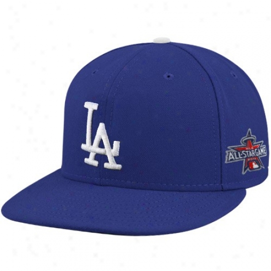 L.a. Dodgers Hats : New Era L.a. Dodgers Royal Blue 2010 Mlb Alk-star Game 59fifty Fitted Accomplishment Hsts