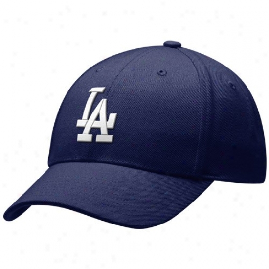 L.a. Dodgers Hats : Nike L.a. Dodgers Navy Blue Cooperstown Adjustable Wool Hats