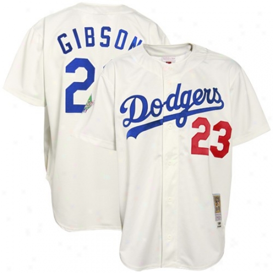 L.a. Dodgers Jerseys : Mitchell & Ness L.a. Dodgers #23 Kirk Gibson White 1988 World Series Authentic Jerseys