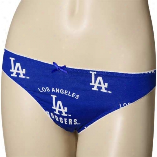 L.a. Dodgers Ladies Royal Azure Maverlck Thong Underwear
