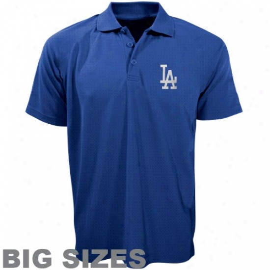 L.a. Dodgers Polos : Makestic L.a. Dodgers Royal Blue Pebbles Big Sizes Polos